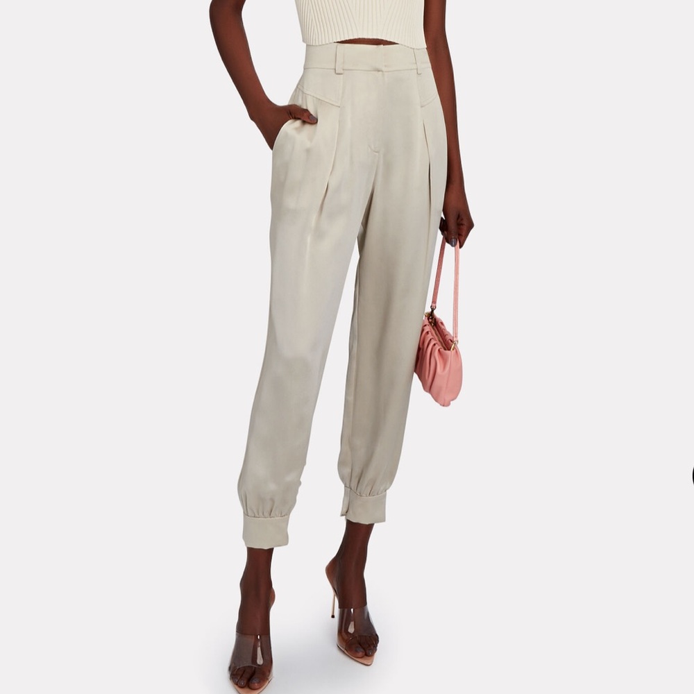 Intermix branded silky pants size 0 brandnew sold out online Silk Tapered Pants